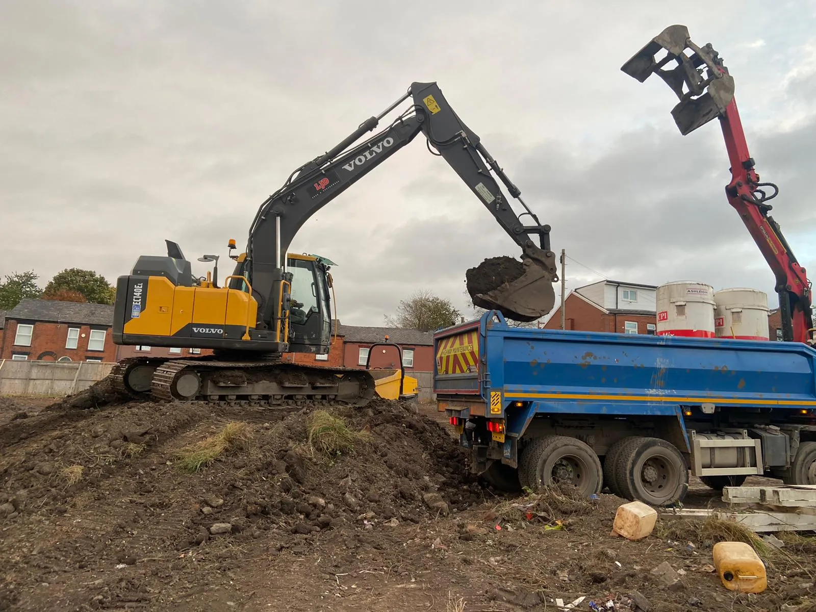 two diggers